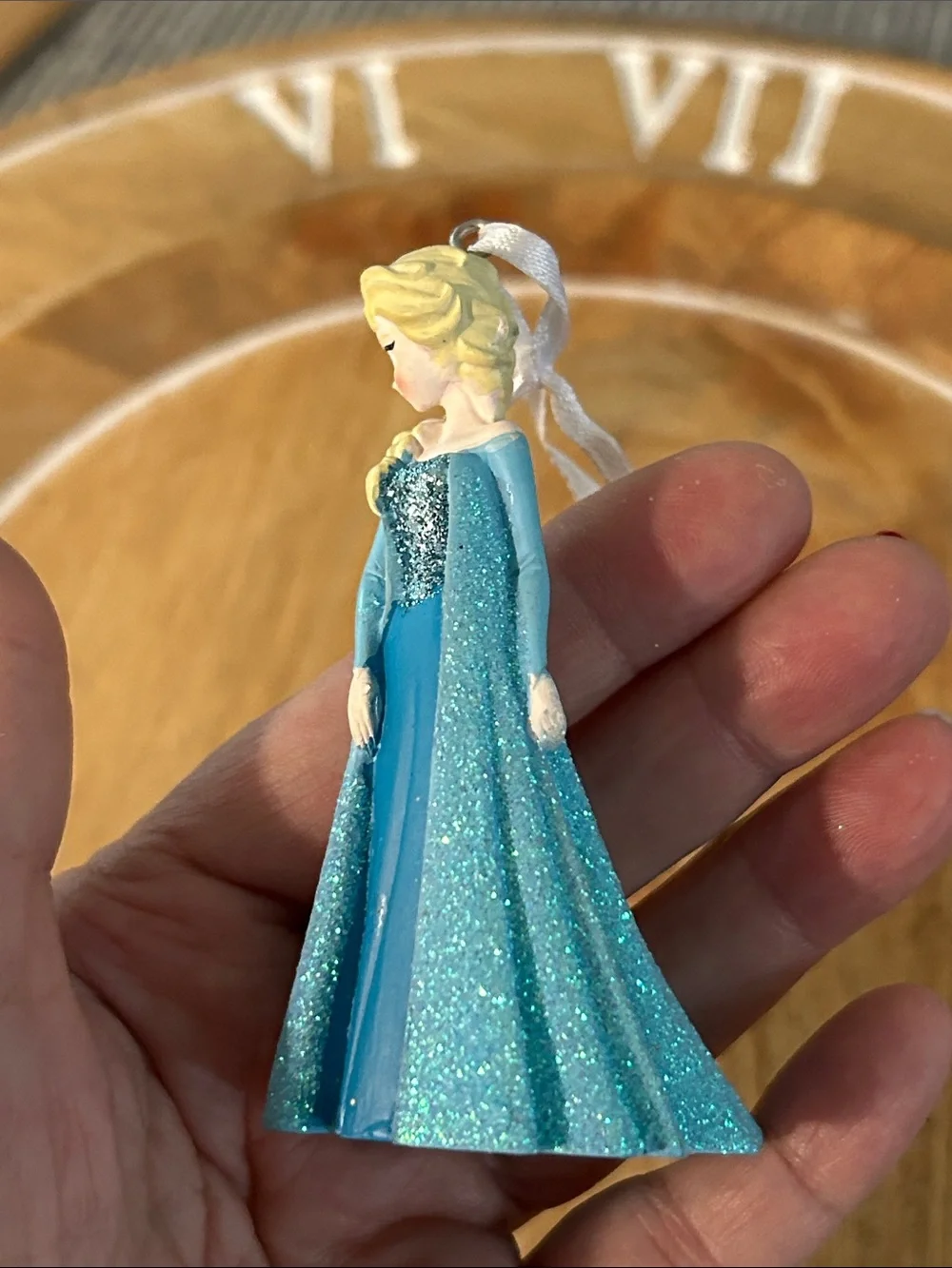 Disney frozen Elsa Christmas tree ornament wearing blue dress